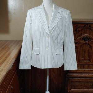 East 5th 🆕 White Pinstripe Suit Jacket 14